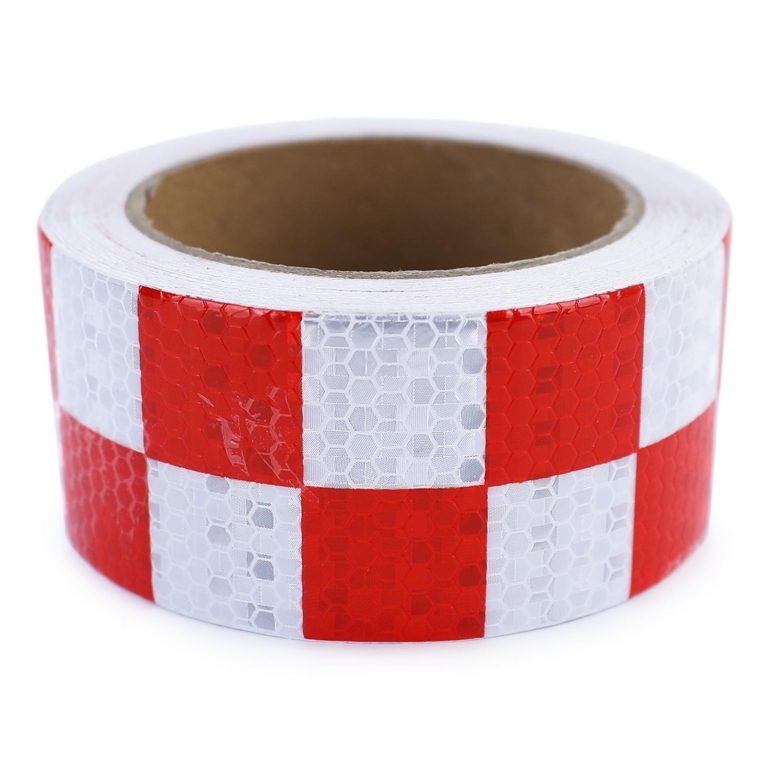 Bandă de semnalizare bandă de marcare bandă barieră autoadezivă reflectorizantă cu carouri 10m Performance AutoTuning