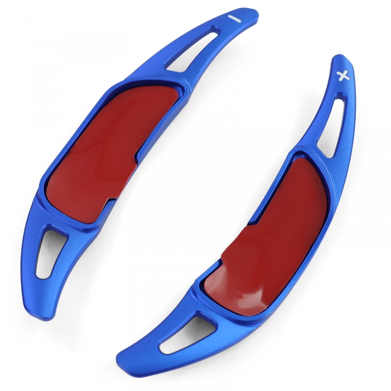 Extensie Padelă Schimbător Aluminiu Albastru, potrivită pentru Mercedes A Design GLE43 GLE53 63 W166 C292 Performance AutoTuning