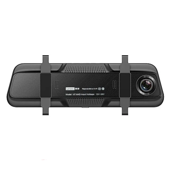 Oglindă auto DVR Lenovo V7 cu camere față-spate Full HD, WiFi și ADAS
