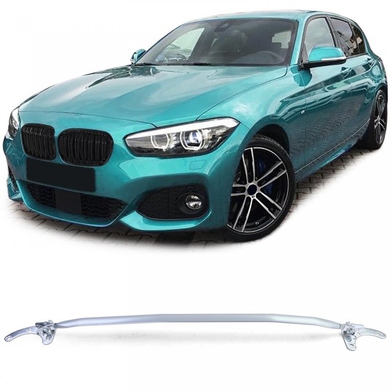 Bară de susținere din aluminiu lustruit ajustabilă, potrivită pentru BMW Seria 1 F20 F21 10-19 Performance AutoTuning