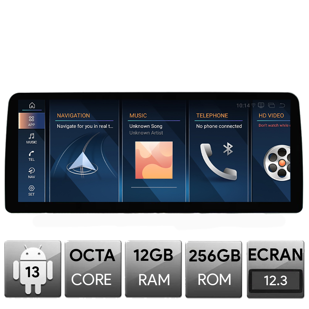 Navigație dedicată BMW Seria 6 F06 cu Android, 12.3 QLED 2K, 12GB+256GB