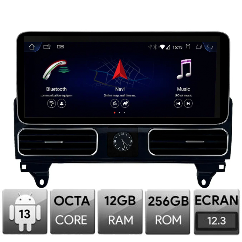 Navigație dedicată Mercedes ML GL W166 X166 NTG4.5, Android 12.3 QLED