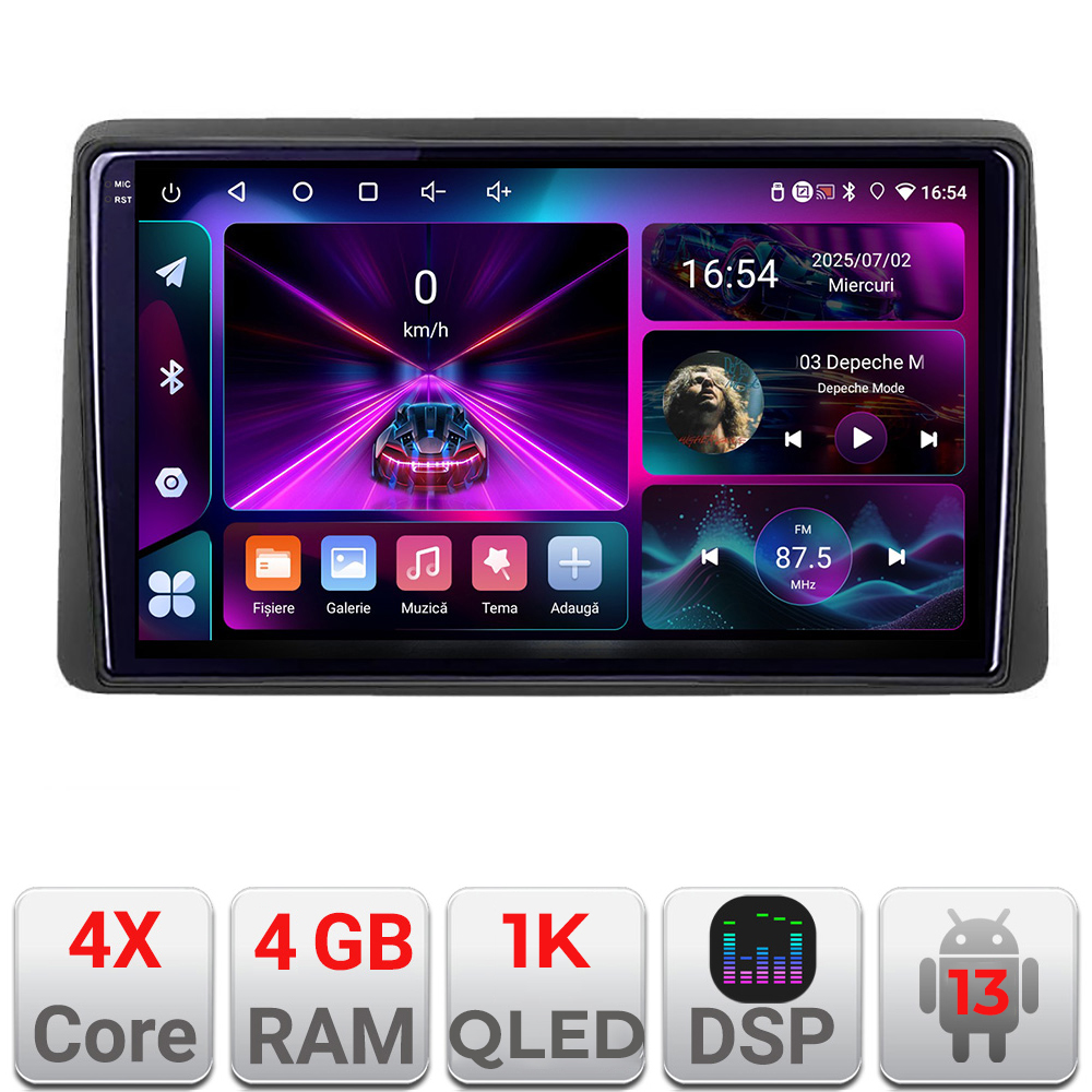 Navigatie Android Dacia Duster 2019+ 4GB RAM 64GB InCell 1K