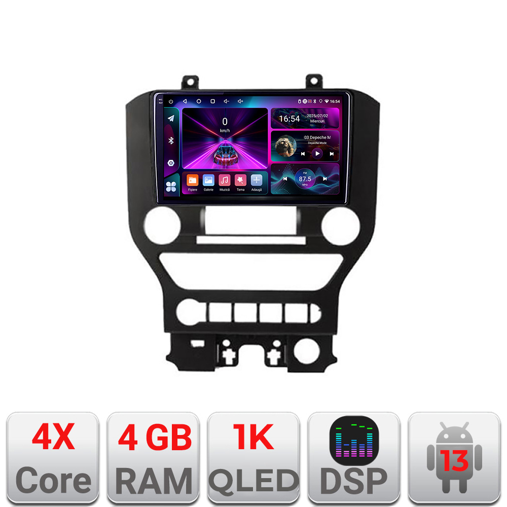 Navigatie Android Ford Mustang 2015-2020, 4GB RAM, 64GB, ecran 1K