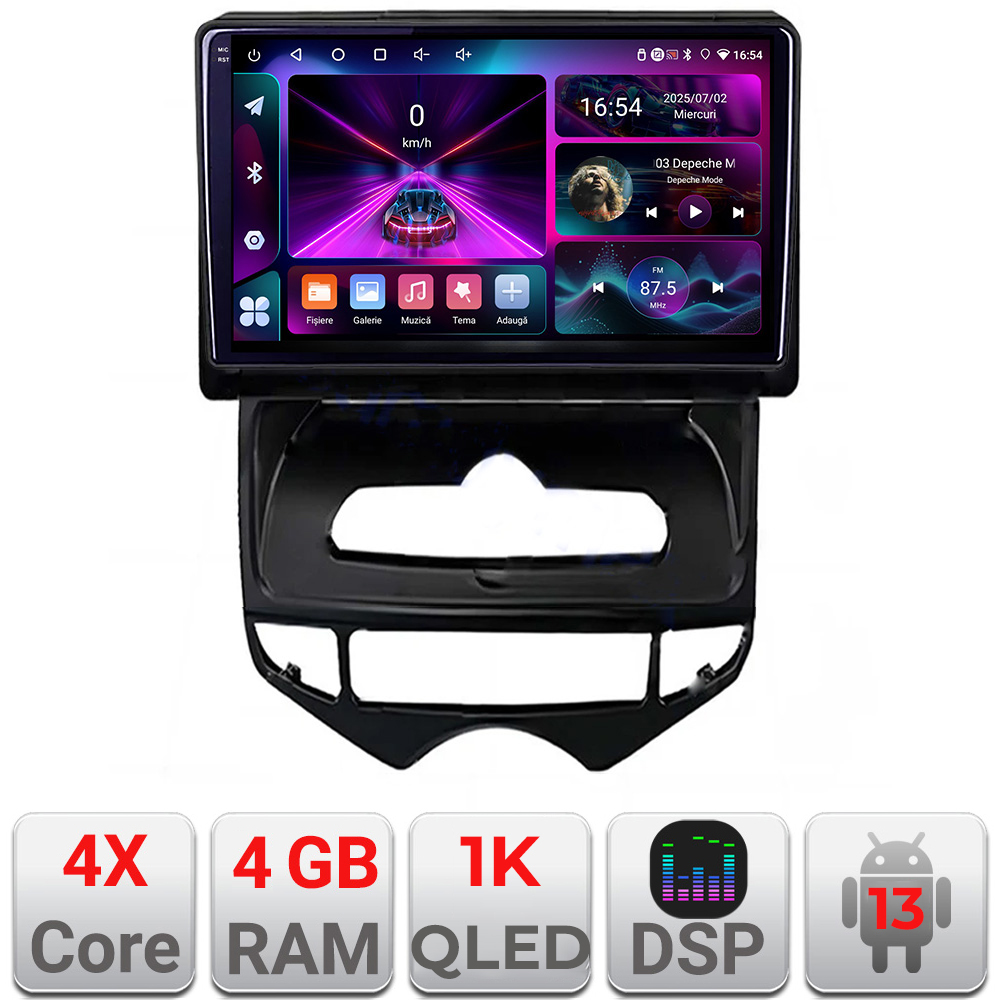 Navigatie Hyundai IX20 2010-2019 Android radio gps internet 4+64 InCell Display 1K kit-ix20-automatic+EDT-E209-RK