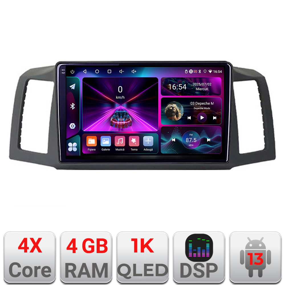 Navigatie Jeep Grand Cherokee 2008-2010 Android radio gps internet 4+64 InCell Display 1K Kit-cherokee-2009+EDT-E210-RK