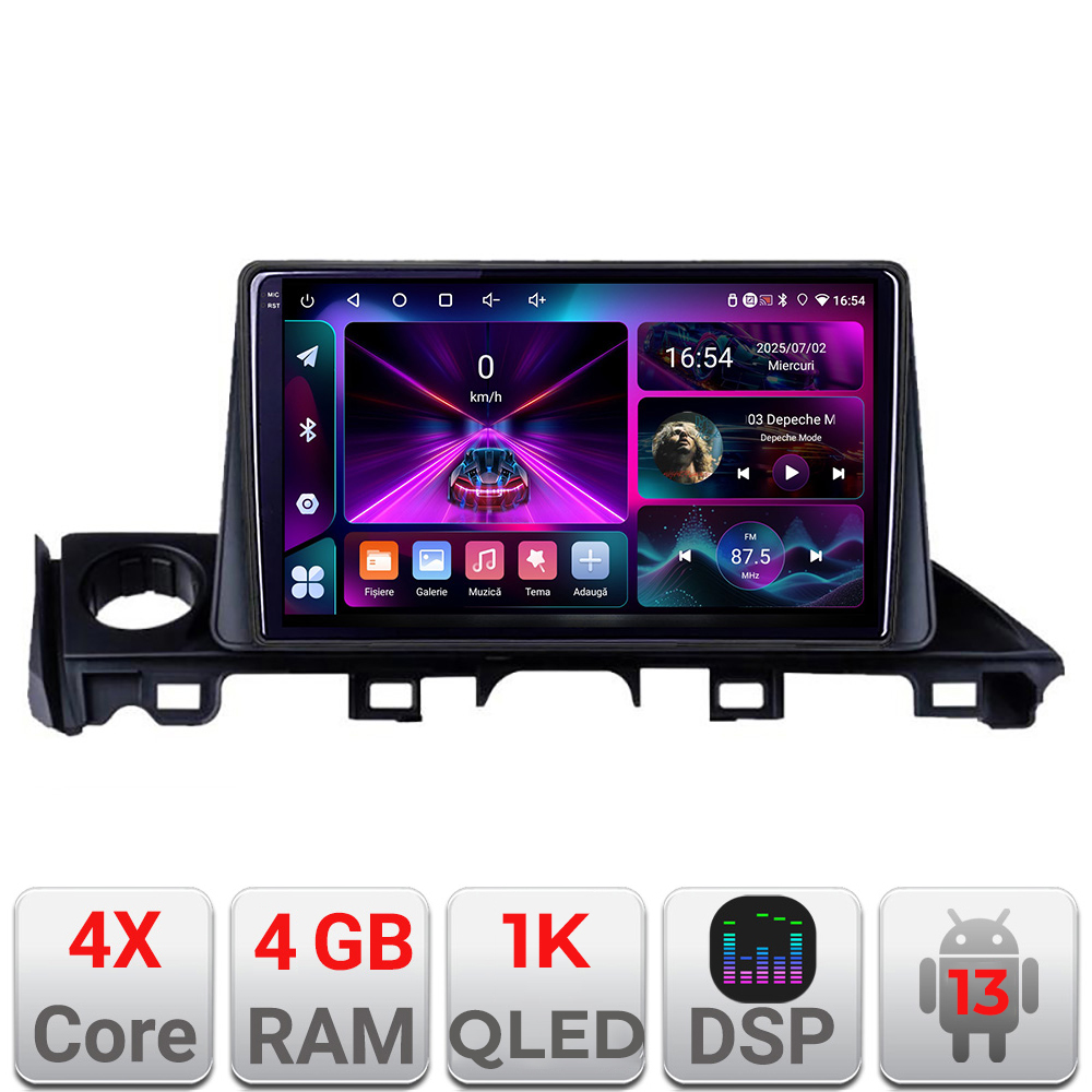 Navigatie Mazda 6 2018+ Android 13, 4GB RAM, 64GB, ecran InCell 1K