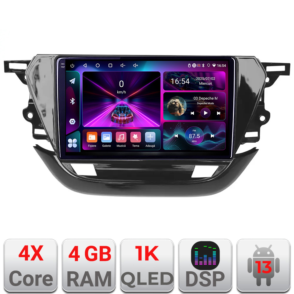 Navigatie Opel Corsa F 2019- Android radio gps internet 4+64 InCell Display 1K KIT-corsa-f+EDT-E209-RK