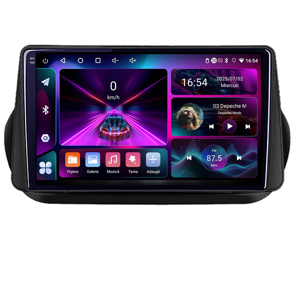 Navigație Android Peugeot Bipper/Citroen Nemo/Fiat Qubo 2008-2017 4GB+64GB