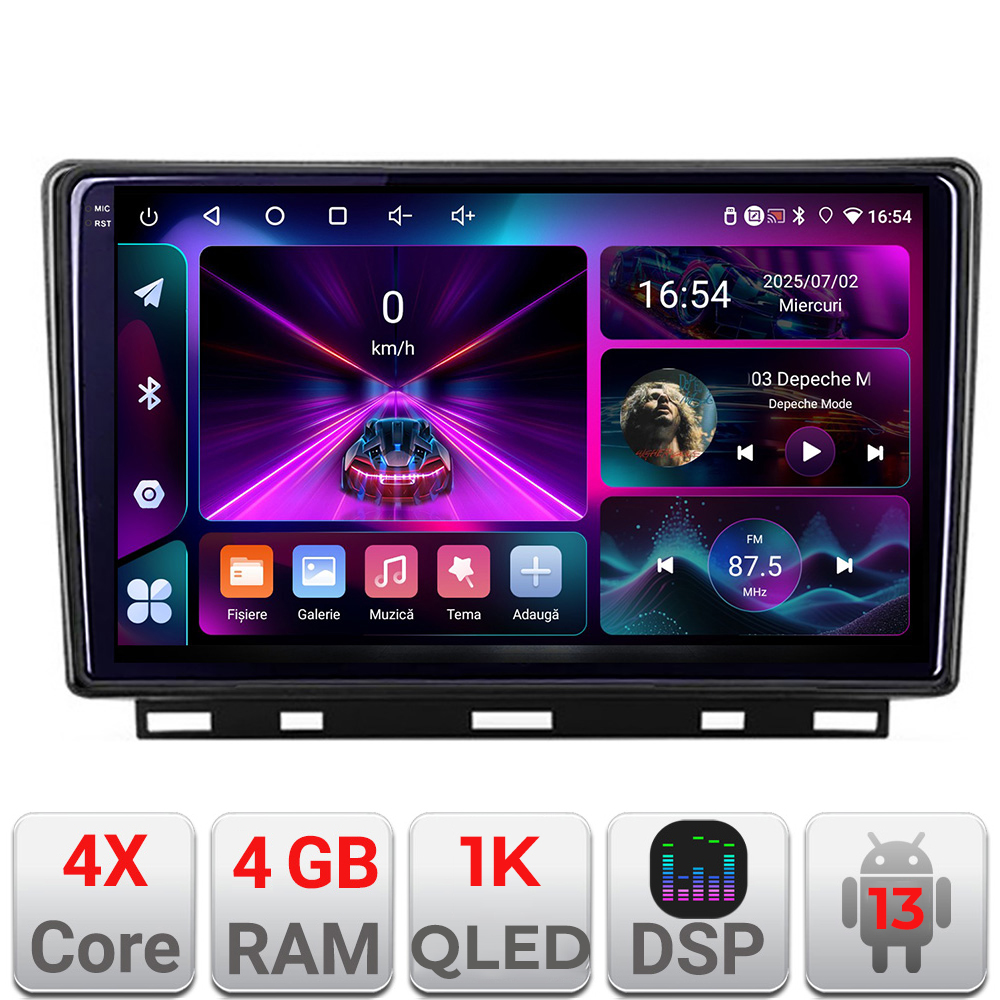 Navigatie Renault Clio 5 A-Clio5 4+64 InCell Display 1K Android Waze USB Navigatie Internet Youtube Radio