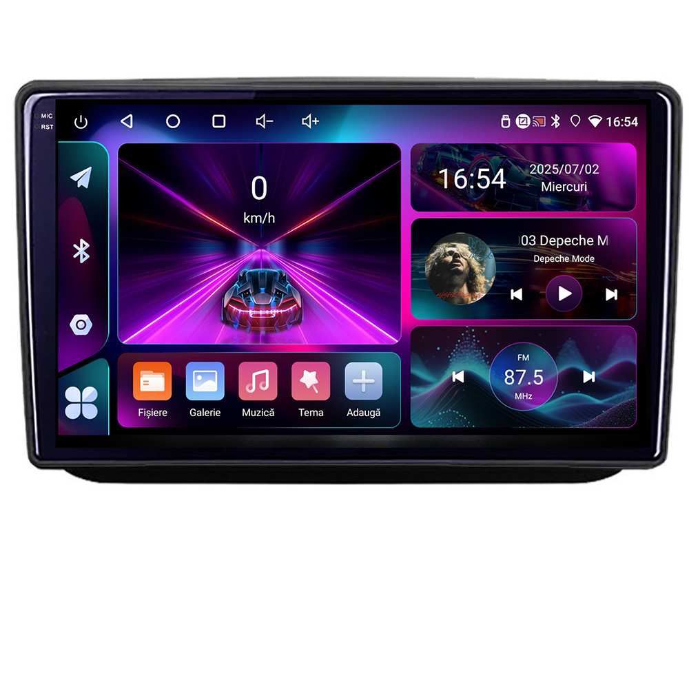 Navigație Android Skoda Fabia 2 2009-2014 cu GPS, 4GB RAM și 64GB