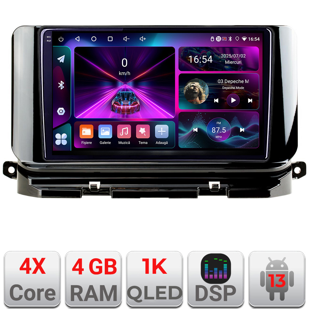 Navigatie Android Skoda Octavia 4 2020-2024, 4GB RAM, 64GB, ecran InCell 1K