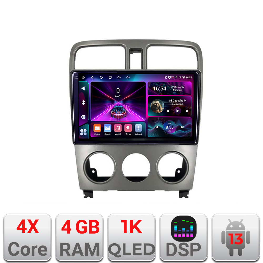 Navigație Android Subaru Forester 2004-2008, 4GB RAM, 64GB, ecran 1K InCell