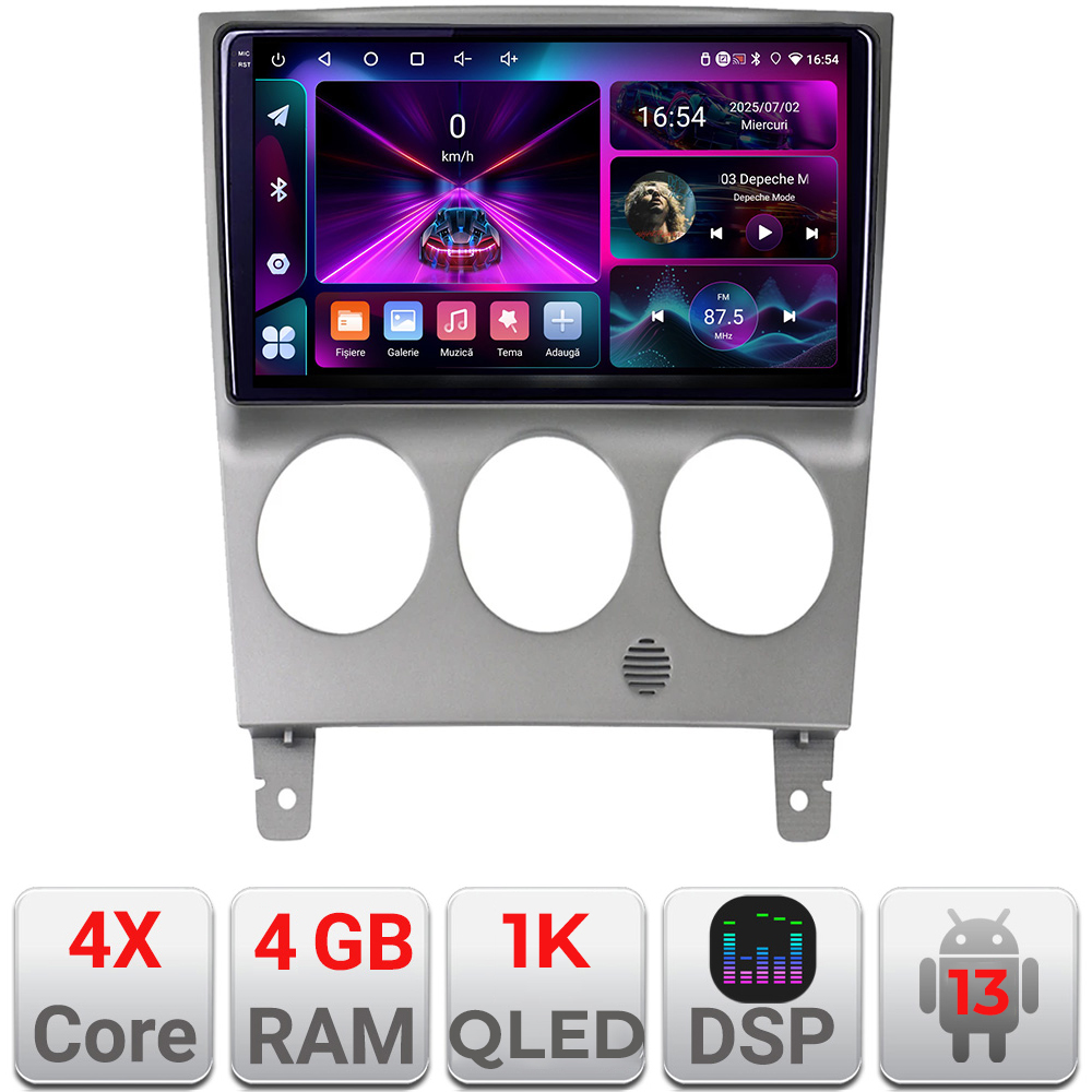 Navigație Android Subaru Impreza 2002-2007, GPS, 4GB RAM, 64GB, ecran 1K