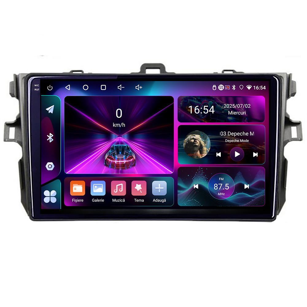 Navigatie Toyota Corolla 2007-2013 Android 13, 4GB RAM, 64GB, ecran 1K