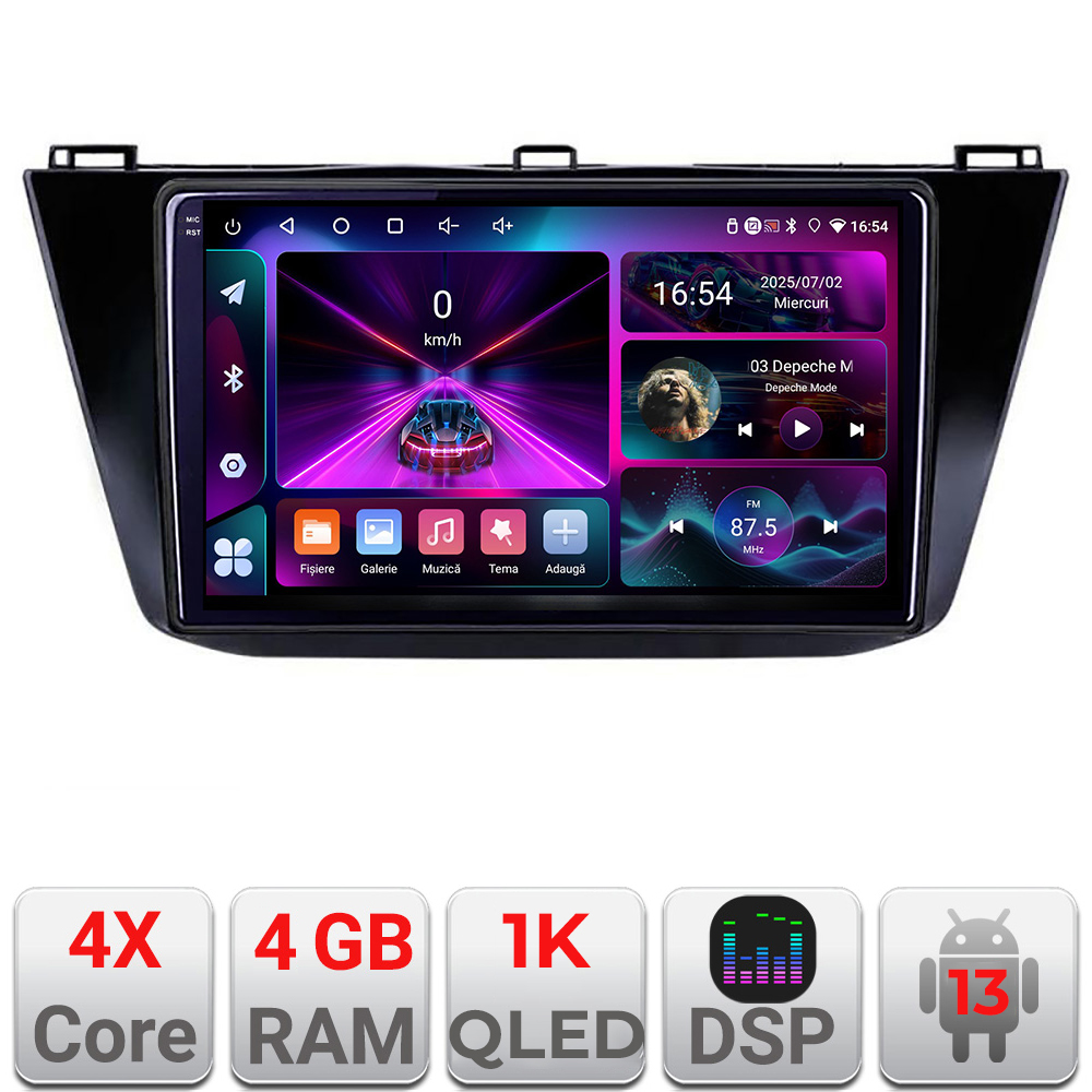 Navigație VW Tiguan 2016+ Android 13, 4GB RAM, 64GB, ecran InCell 1K