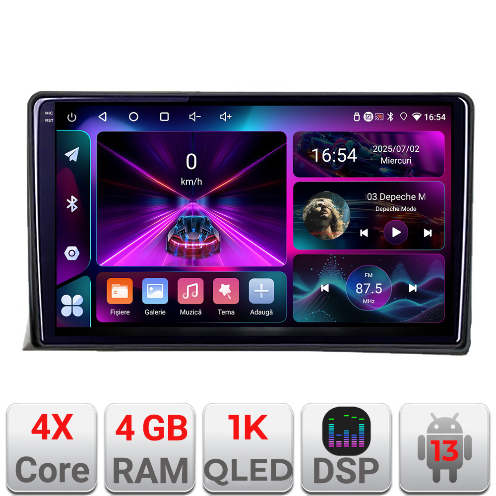 Navigație VW Multivan T5 2003-2015 Android 13, 4GB RAM, 64GB, ecran 1K