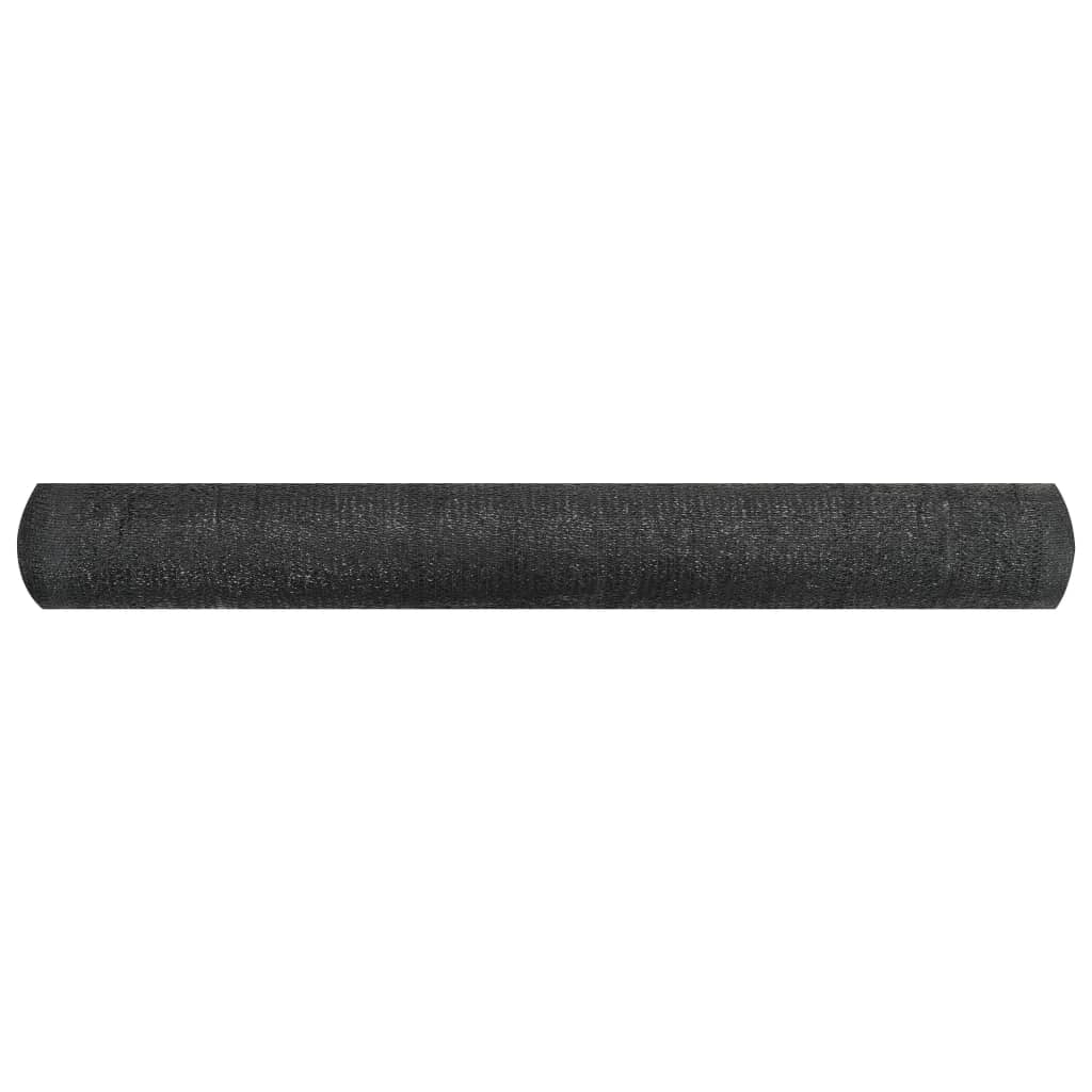 Plasă protecție intimitate, negru, 1x25 m, HDPE, 150 g/m² GartenMobel Dekor