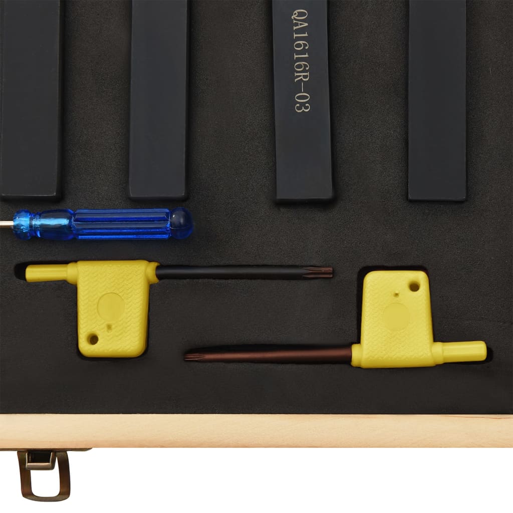 Set unelte de strunjire indexabile, 12 piese, 16x16 mm, 100 mm GartenMobel Dekor