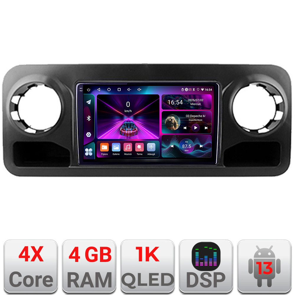 Navigație Android Mercedes Sprinter 2018+ GPS Internet 4GB RAM 64GB