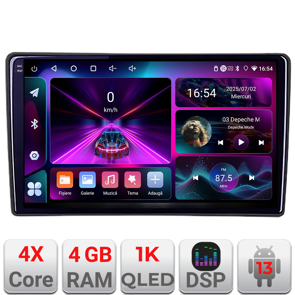 Navigație Toyota Android 4GB RAM 64GB, ecran 1K QLED InCell