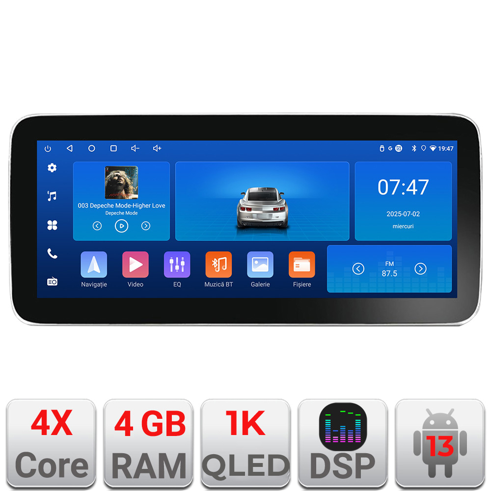 Navigație Citroen Berlingo și Opel Combo 2021+ 12.3 inch 4GB+64GB