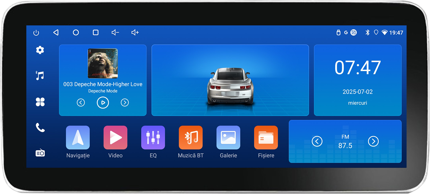 Navigatie Ford Transit 2019- varianta cu ecran de fabrica Edotec 4+64 12.3 inch Incell 1K android Wifi 5Ghz gps internet Kit-transit-2019-b