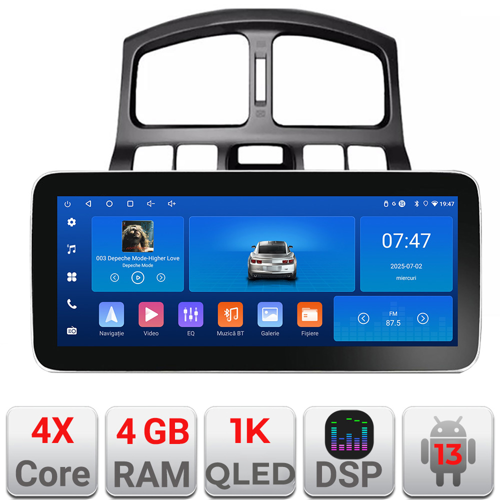 Navigatie Android Hyundai Santa Fe 2000-2006, 12.3 inch, 4GB+64GB