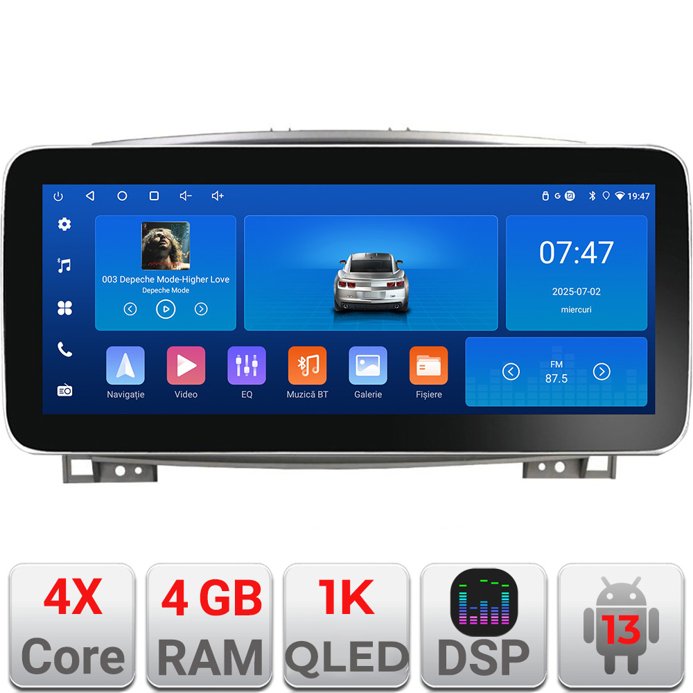 Navigație Toyota Land Cruiser L100 2002-2008, Android 12.3 inch, 4GB+64GB