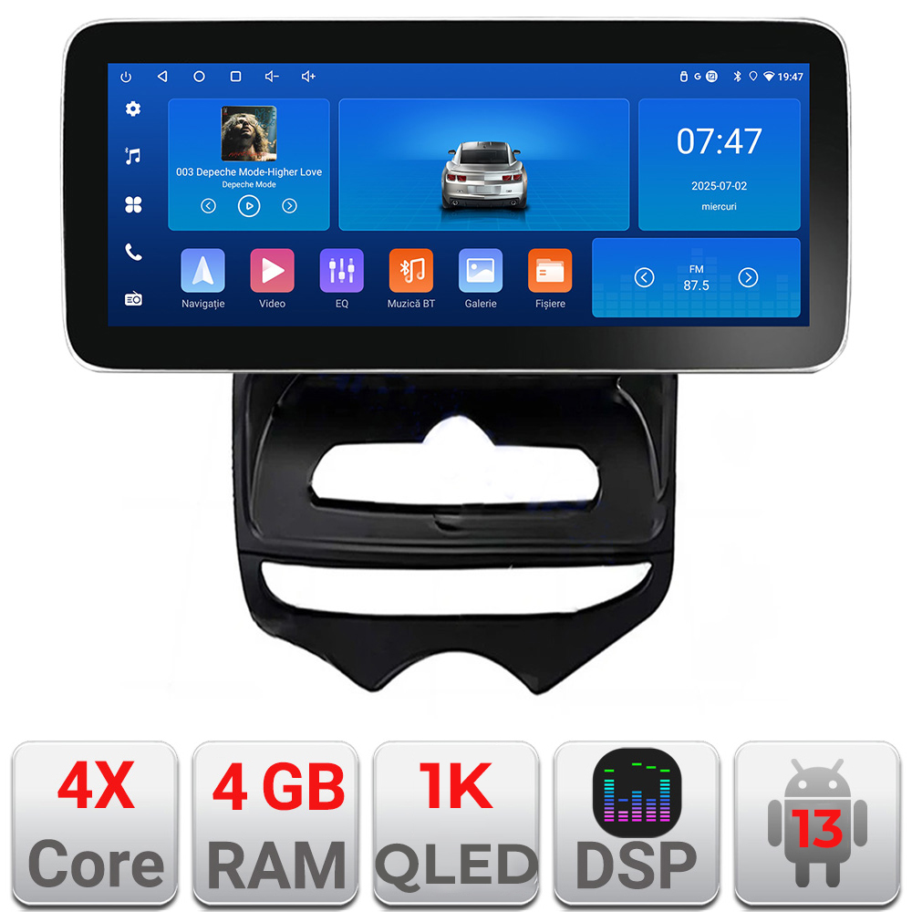 Navigatie Hyundai IX20 2010-2019 Edotec 4+64 12.3 inch Incell 1K android Wifi 5Ghz gps internet kit-ix20-manual