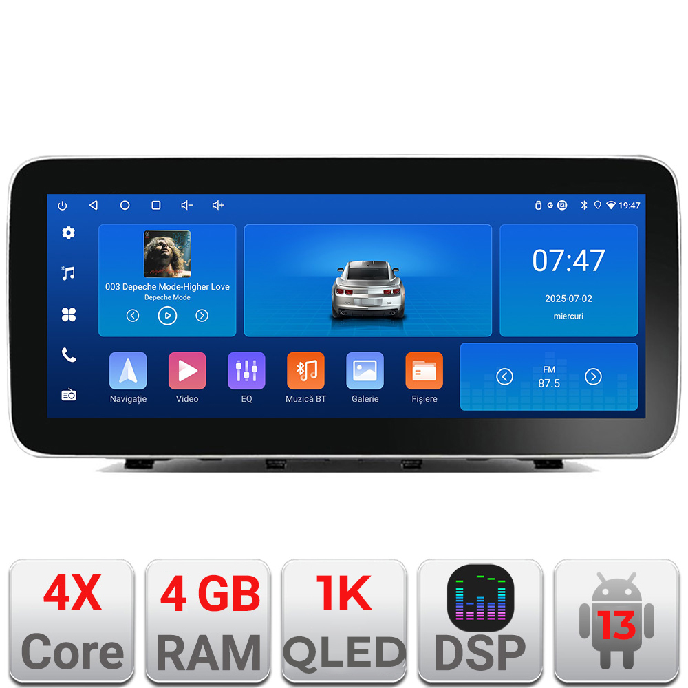Navigație Honda Civic 2016-2020 Edotec 12.3 inch Android 4GB+64GB