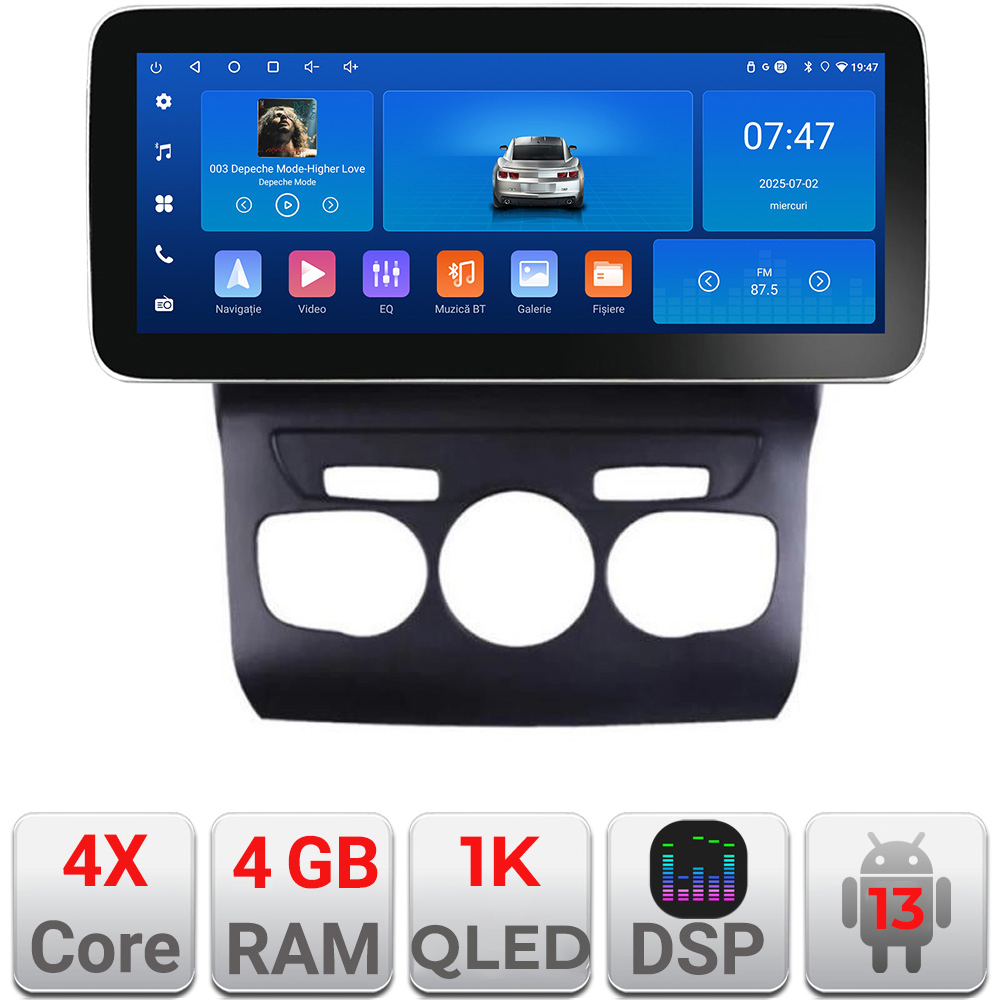 Navigatie Android Citroen C4 2011-2016, 12.3 inch, 4GB RAM, 64GB