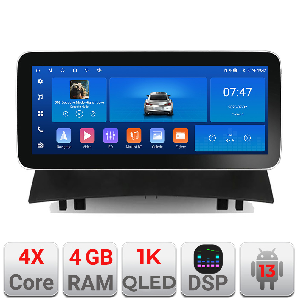 Navigatie Android Renault Megane 2 12.3 inch 4GB RAM 64GB WiFi GPS