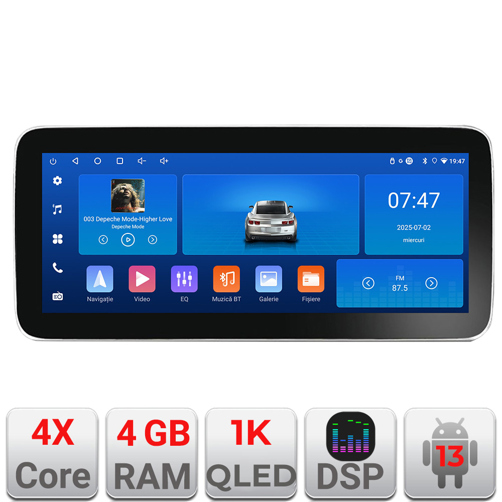 Navigație Toyota Corolla 2007-2013 Edotec 12.3 inch Android 13 4GB+64GB