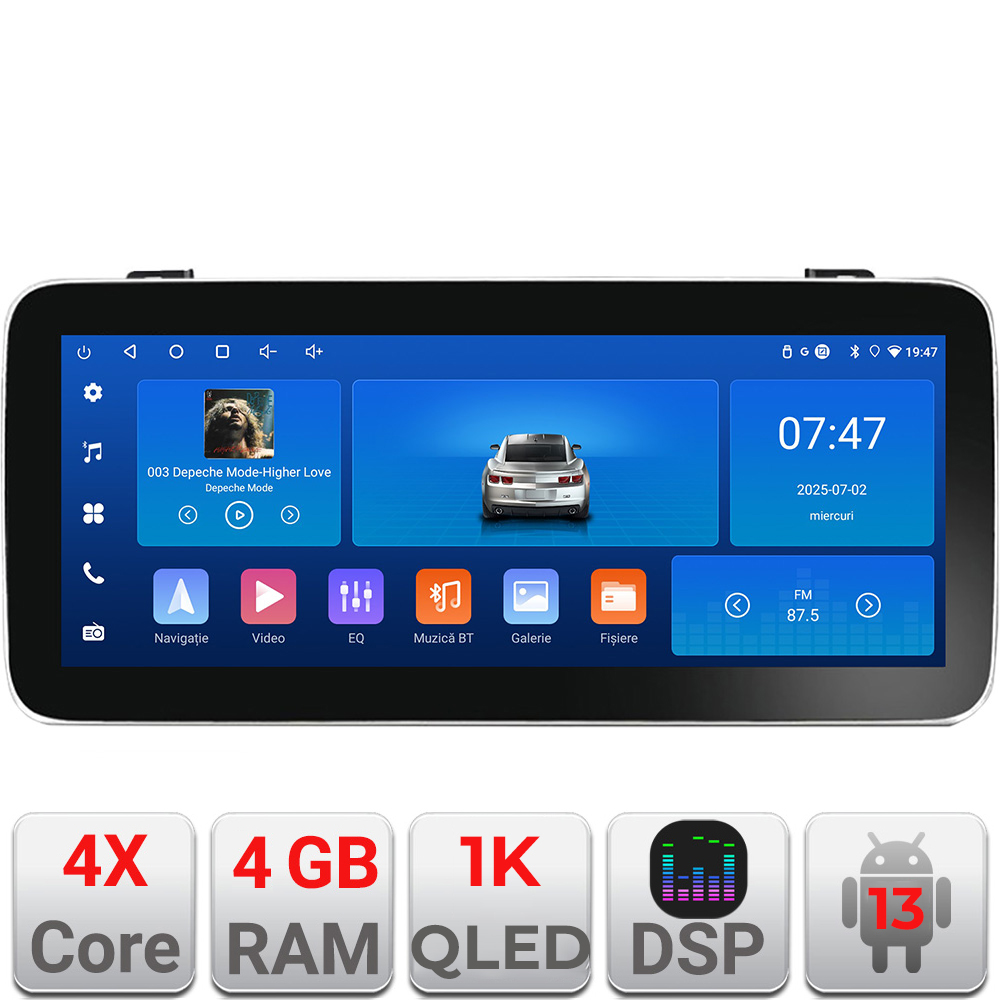 Navigatie Toyota Prius dupa 2015 Edotec 4+64 12.3 inch Incell 1K android Wifi 5Ghz gps internet Kit-TY50