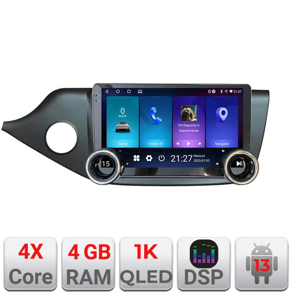 Navigatie Kia Ceed 2012-2018 Kit-KI39 Edotec 4+64 10.5 inch Incell 1K android Wifi 5Ghz gps internet Co