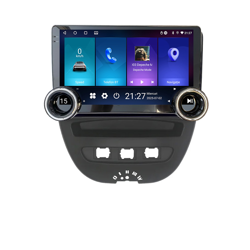 Navigație Android 10.5 inch Citroen C1 Peugeot 107 Toyota Aygo 2005-2014