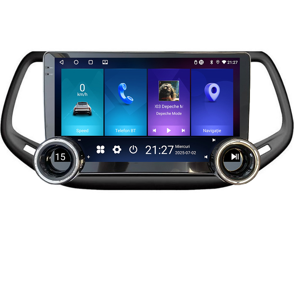Navigatie Android Jeep Compass 2017, 10.5 inch, 4GB RAM, 64GB, GPS