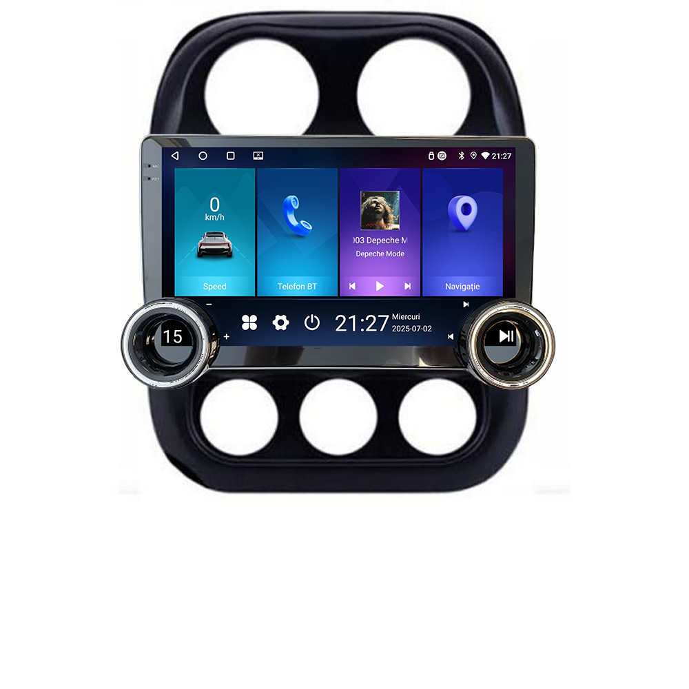 Navigatie Jeep Compass 2010-2016 Manual Kit-2500 Edotec 4+64 10.5 inch Incell 1K android Wifi 5Ghz gps internet 32