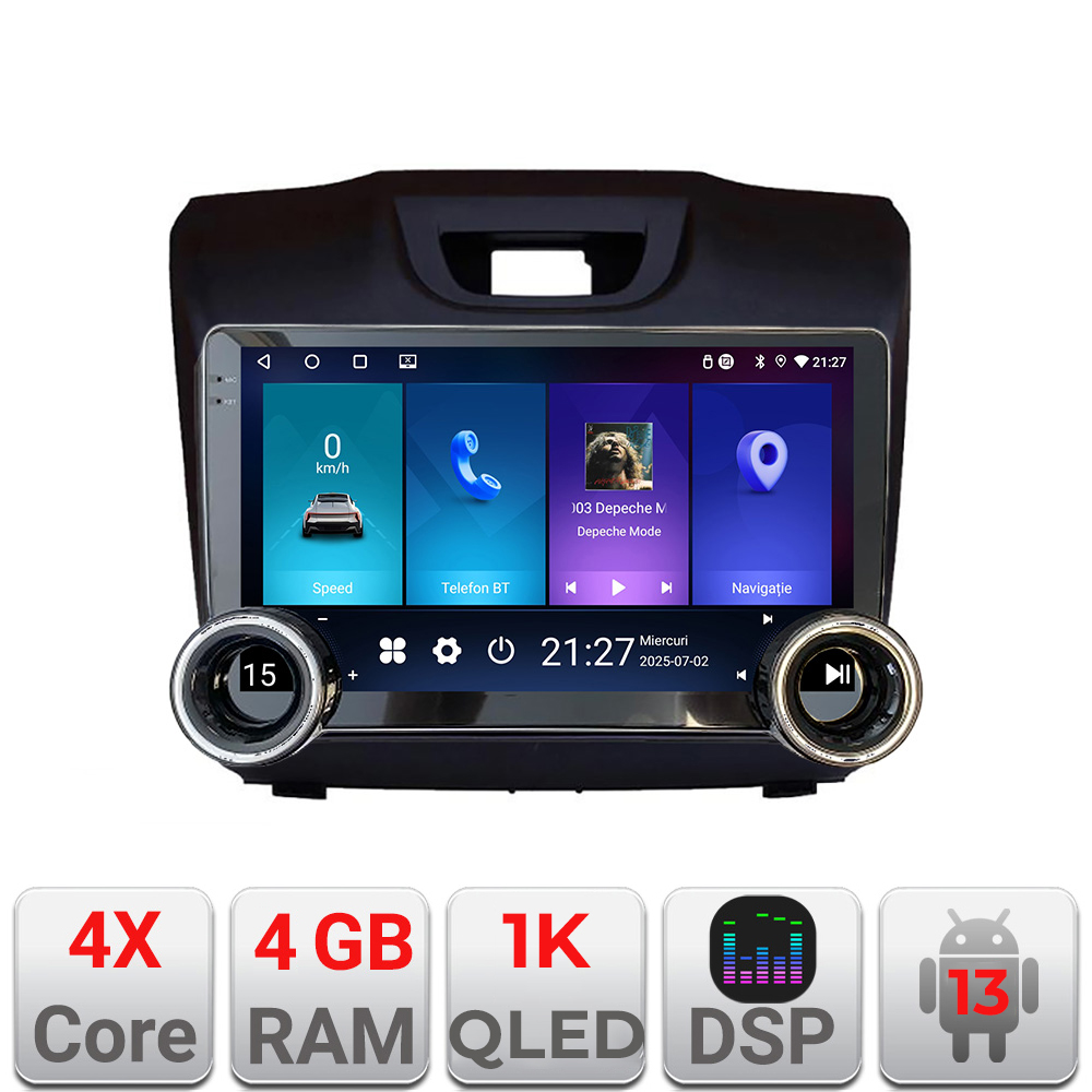Navigatie Isuzu D-Max Kit-2234 Edotec 4+64 10.5 inch Incell 1K android Wifi 5Ghz gps internet v1