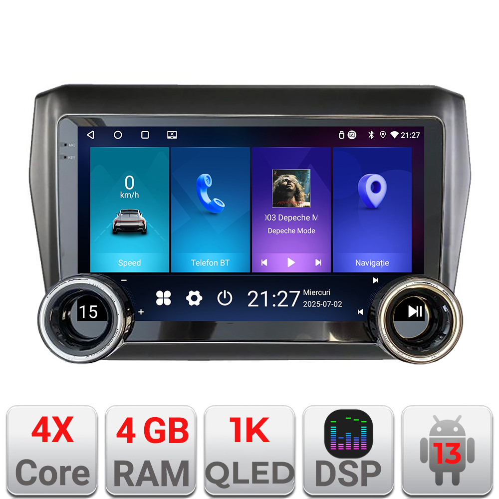 Navigatie Suzuki Swift 2017- Kit-2179 Edotec 4+64 10.5 inch Incell 1K android Wifi 5Ghz gps internet Co