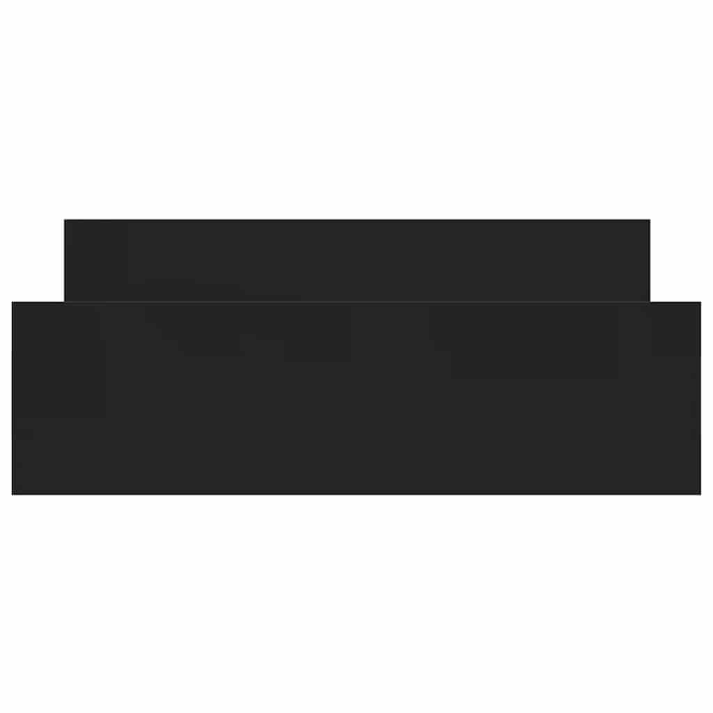 Cadru de pat cu tăblie de cap și picioare, negru, 150x200 cm GartenMobel Dekor