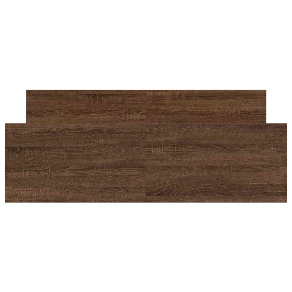 Cadru de pat cu tăblie la cap/picioare, stejar maro, 120x190 cm GartenMobel Dekor