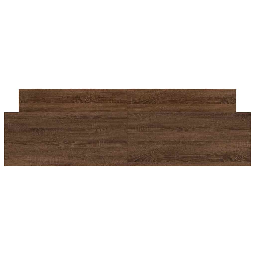 Cadru de pat cu tăblie la cap/picioare, stejar maro, 160x200 cm GartenMobel Dekor