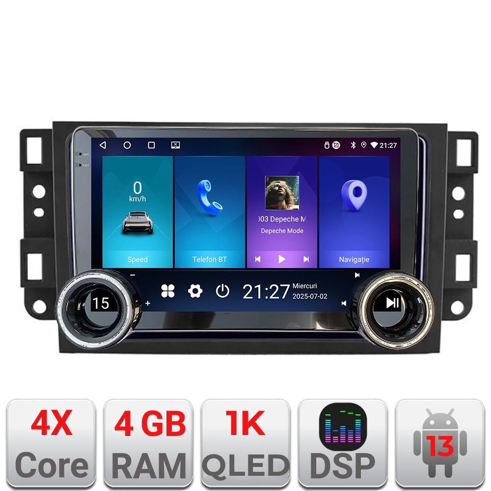 Navigatie Android Chevrolet Captiva 2008-2012, 10.5 inch, 4GB RAM, 64GB