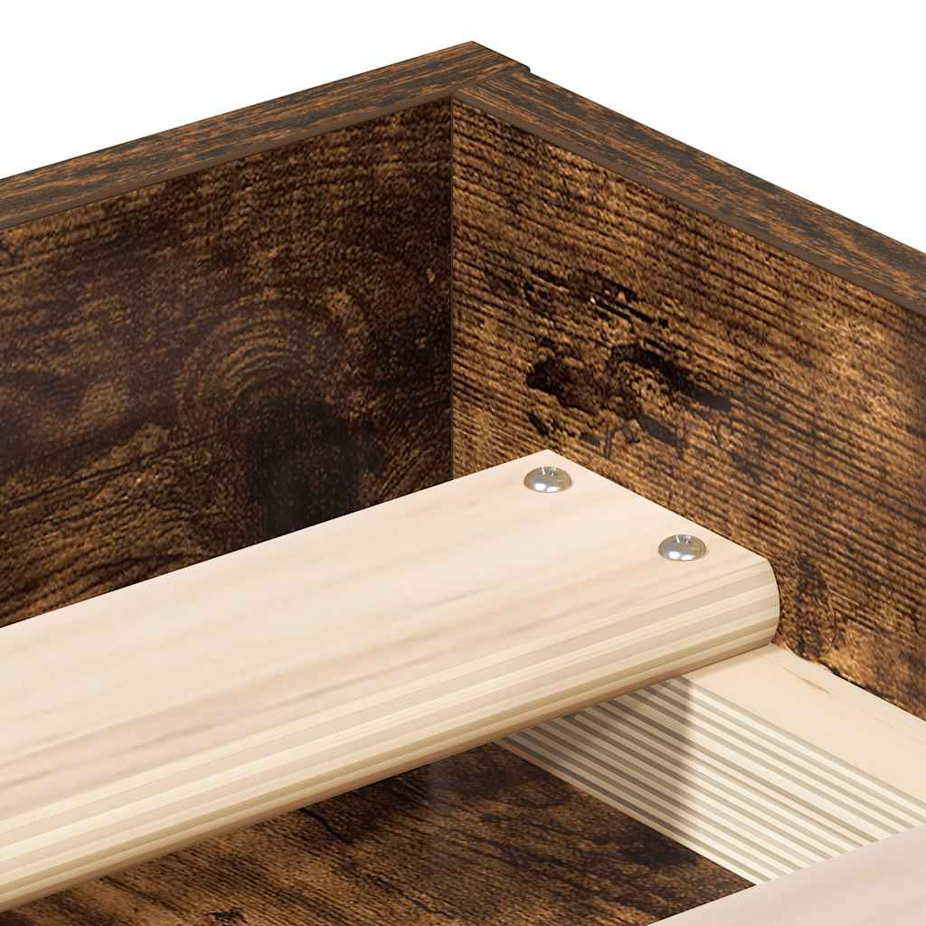 Cadru pat, stejar fumuriu, 90 x 200 cm GartenMobel Dekor