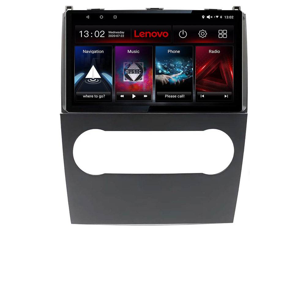 Navigatie Android Mercedes Clasa A W169 2004-2012 Lenovo 4+64GB QLED CarPlay