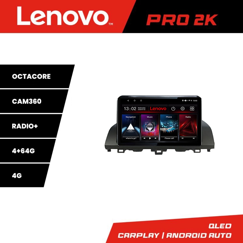 Navigație Honda Accord 2019-2022 Lenovo 2K QLED Octa Core 4GB+64GB
