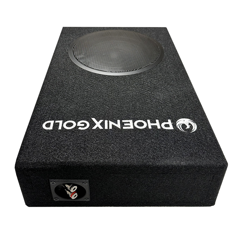 Kit subwoofer auto slim Phoenix Gold 8 inch cu amplificator si cablaj