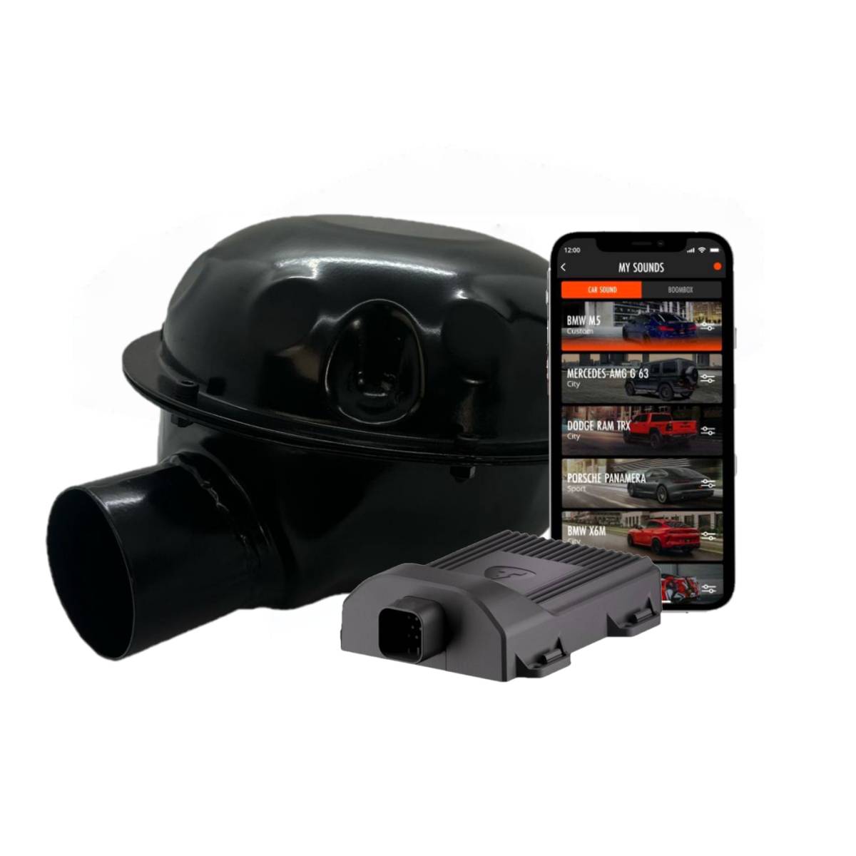 Kit evacuare electronică THOR cu 1 generator mare de sunet auto